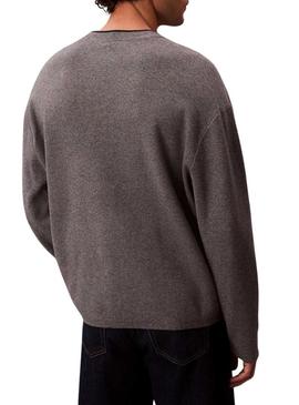 Camisola Calvin Klein Logo cinza para homem