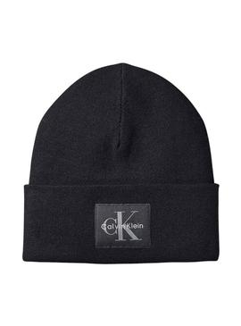 Gorro Calvin Klein Monólogo Patch preto para homem