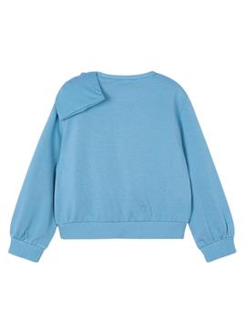 Moletom Mayoral laço azul para menina.