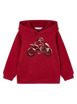 Moletom Mayoral gráfico grená para menino