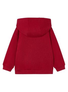 Moletom Mayoral gráfico grená para menino