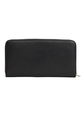 Carteira Tommy Hilfiger Icon Large preta para mulher.