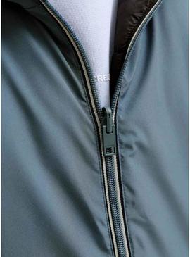 Jaqueta Jack and Jones Brook reversível cinza para crianças.