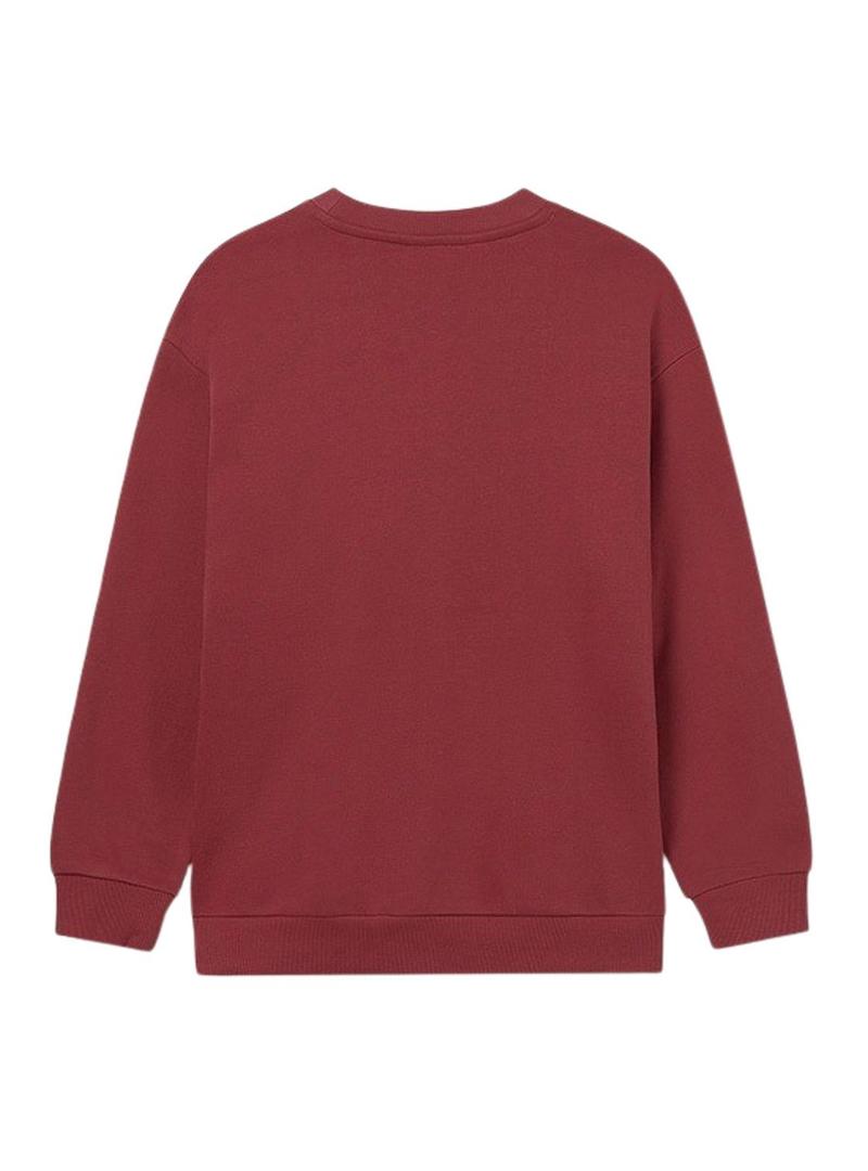 Moletom Mayoral sem capuz bordô para menino