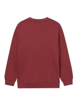 Moletom Mayoral sem capuz bordô para menino