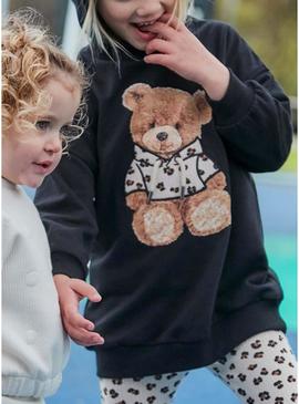 Vestido Mayoral de felpa com capuz para menina