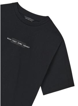 Camisa Mayoral em relevo preta para crianças