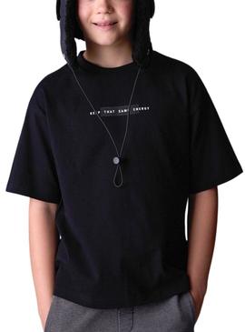 Camisa Mayoral em relevo preta para crianças