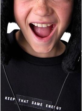 Camisa Mayoral em relevo preta para crianças