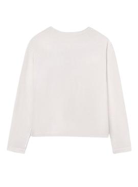 Camiseta Mayoral estampa carro branco para menino.