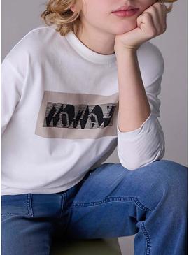 Camiseta Mayoral em relevo nômade branco infantil