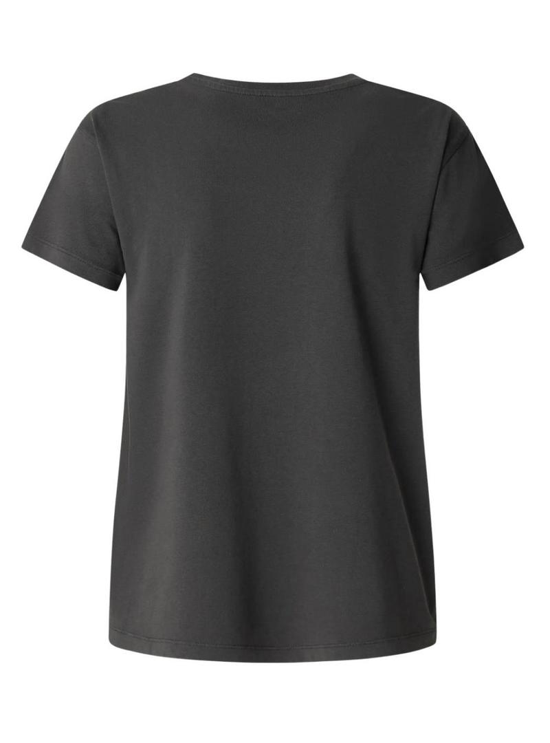Camiseta Pepe Jeans Becky cinza para mulher.