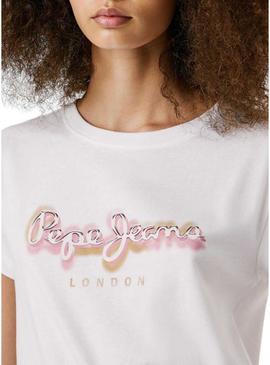 Camiseta Pepe Jeans Becky branca para mulher