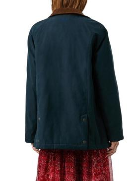 Jaqueta Pepe Jeans Tess impermeável marinho para mulher.