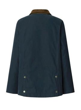 Jaqueta Pepe Jeans Tess impermeável marinho para mulher.