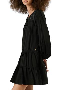 Vestido Pepe Jeans Paule preto para mulher