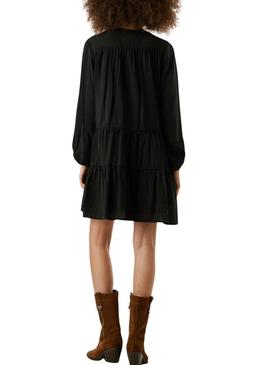 Vestido Pepe Jeans Paule preto para mulher