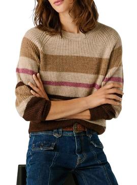 Camisola Pepe Jeans Cassandra de riscas para mulher.