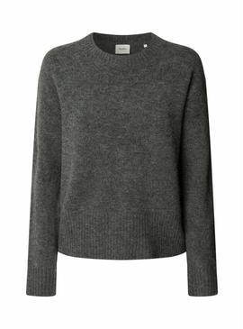 Devolve-me apenas a tradução para português disto: Jersey Pepe Jeans Cecil gola redonda cinza para mulher