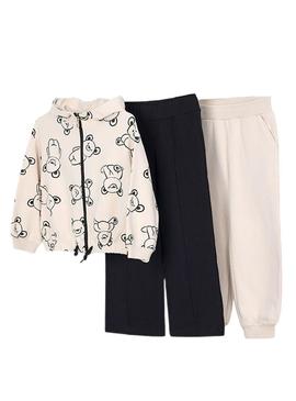 Fato de treino Mayoral 2 calças preto e bege menina