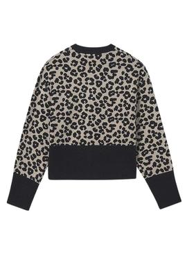Camisola animal print corta Mayoral para menina