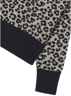 Camisola animal print corta Mayoral para menina
