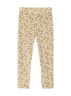 Leggings Mayoral veludo amarelo para menina