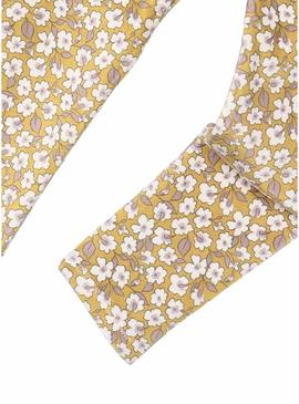 Leggings Mayoral veludo amarelo para menina