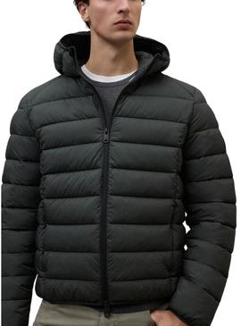 Casaco acolchoado Ecoalf Aspen verde escuro para homem.