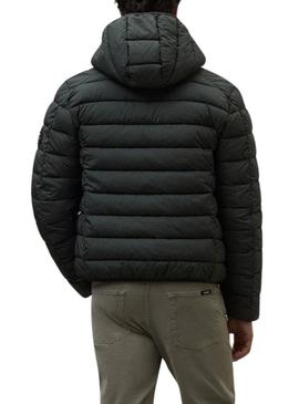 Casaco acolchoado Ecoalf Aspen verde escuro para homem.