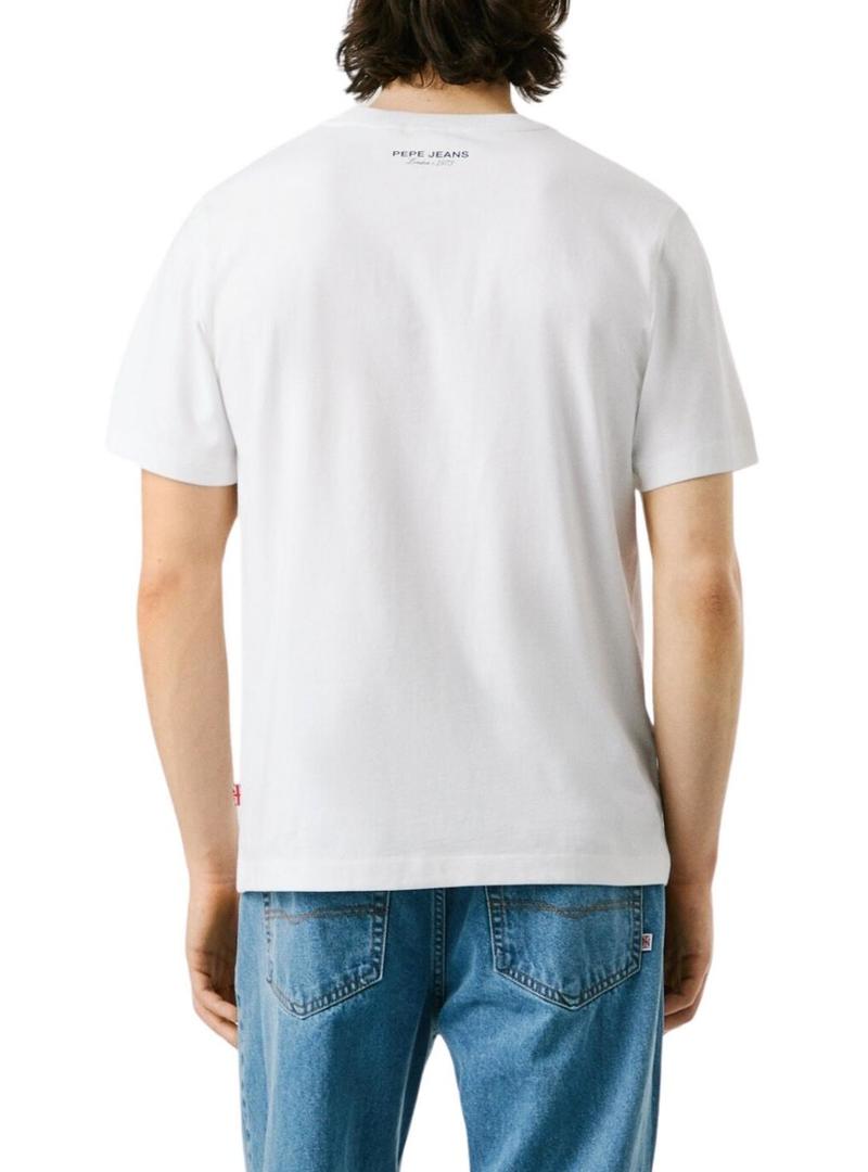 Camiseta Pepe Jeans Maverick branca para homem