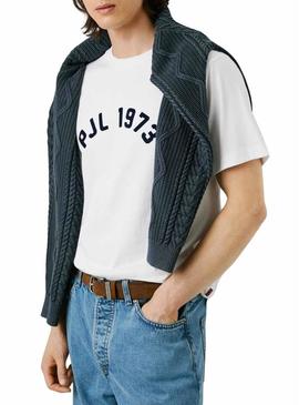 Camiseta Pepe Jeans Maverick branca para homem