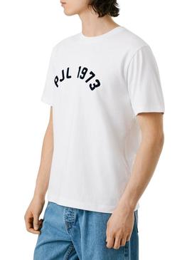 Camiseta Pepe Jeans Maverick branca para homem