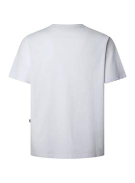 Camiseta Pepe Jeans Matthew branca para homem.