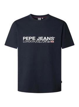Camisa Pepe Jeans Matthew azul marino para homem