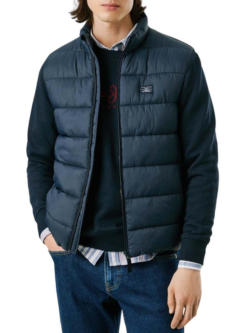Colete Pepe Jeans acolchoado azul-marinho para homem