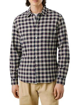 Camisa Pepe Jeans Clermont xadrez para homem.