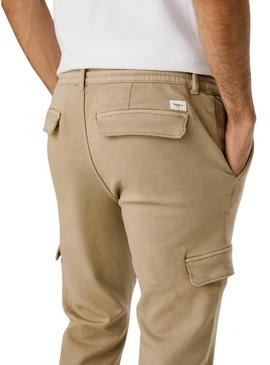 Calça Pepe Jeans Gymdigo Cargo bege para homem