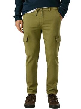 Calça Pepe Jeans Gymdigo Cargo verde para homem.