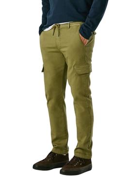 Calça Pepe Jeans Gymdigo Cargo verde para homem.