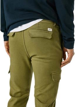 Calça Pepe Jeans Gymdigo Cargo verde para homem.