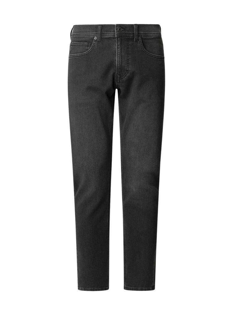 Calça jeans Pepe Jeans Track slim preta para homem