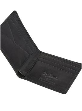 Carteira Pepe Jeans Keanu preta para homem.