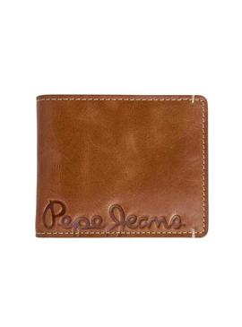 Carteira Pepe Jeans Keanu camelo para homem.