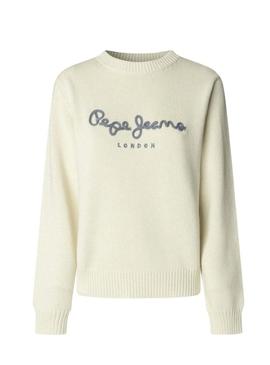 Camisola Pepe Jeans Caprice bege para mulher