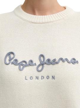 Camisola Pepe Jeans Caprice bege para mulher
