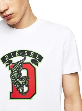 T-Shirt Diesel Diego Branco Homem