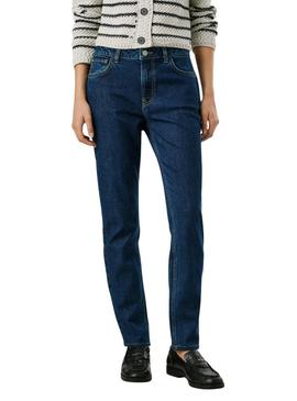 Calça de ganga Pepe Jeans Violet Tapered azul para mulher.