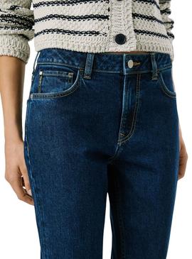 Calça de ganga Pepe Jeans Violet Tapered azul para mulher.