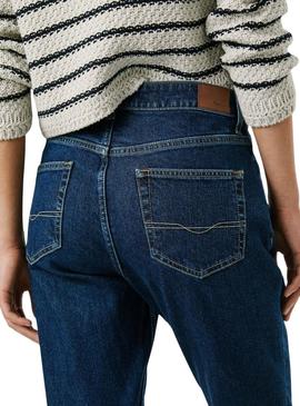 Calça de ganga Pepe Jeans Violet Tapered azul para mulher.